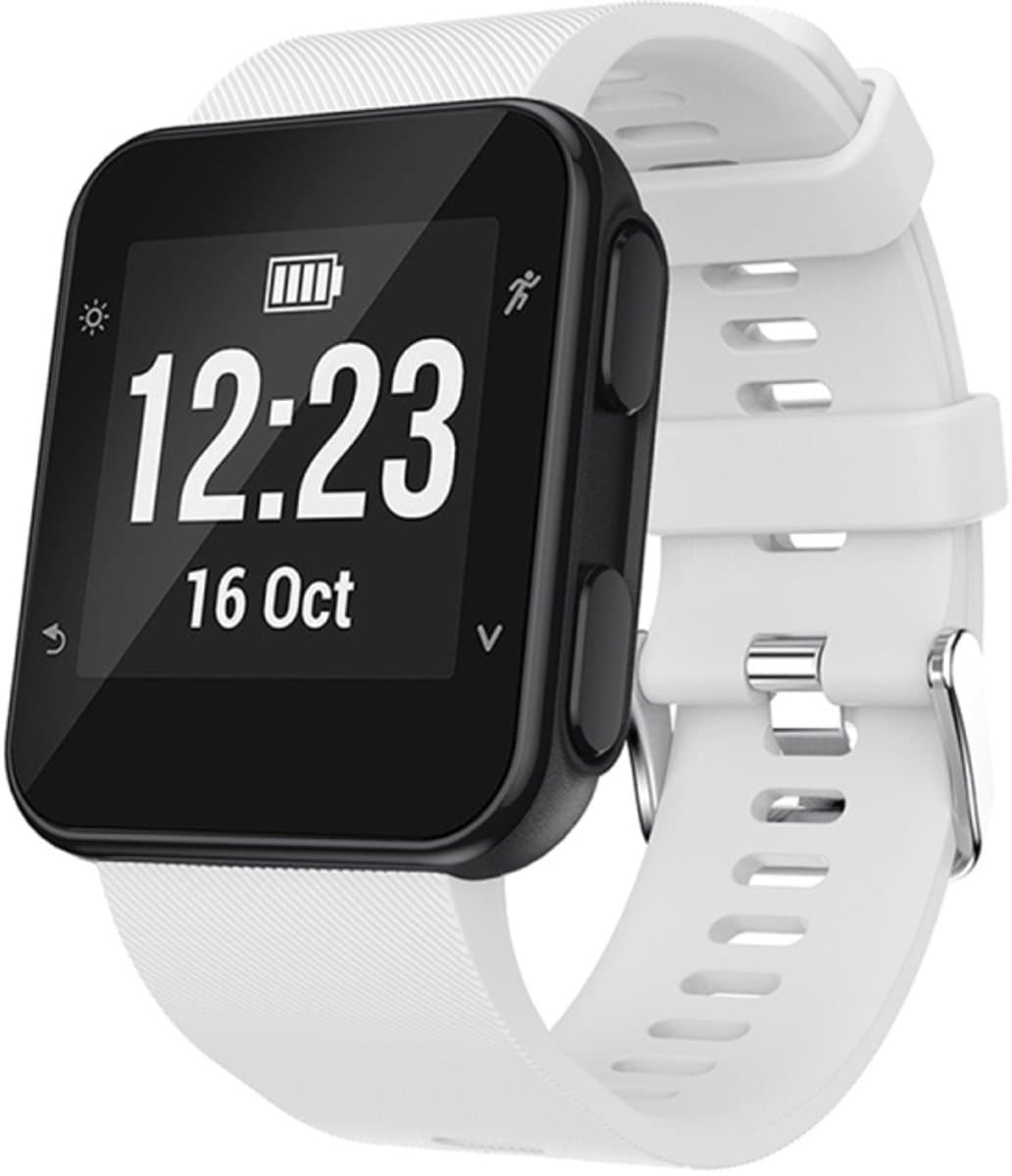 Siliconen sport polsband voor Garmin Foreruuner 35 (wit)