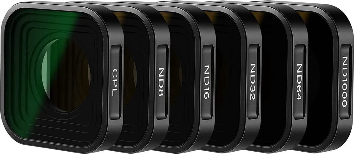 ND Filter Set voor GoPro Hero 11 Hero 10 Black Hero 9 - 6 Pack (CPL/ND8/ND16/ND32/ND64/ND1000) - Accessoire voor Hero 9 Hero 10 Hero 11 Action Camera - Neutral Density Polarizer Lens Filter Kit - X01NSK107