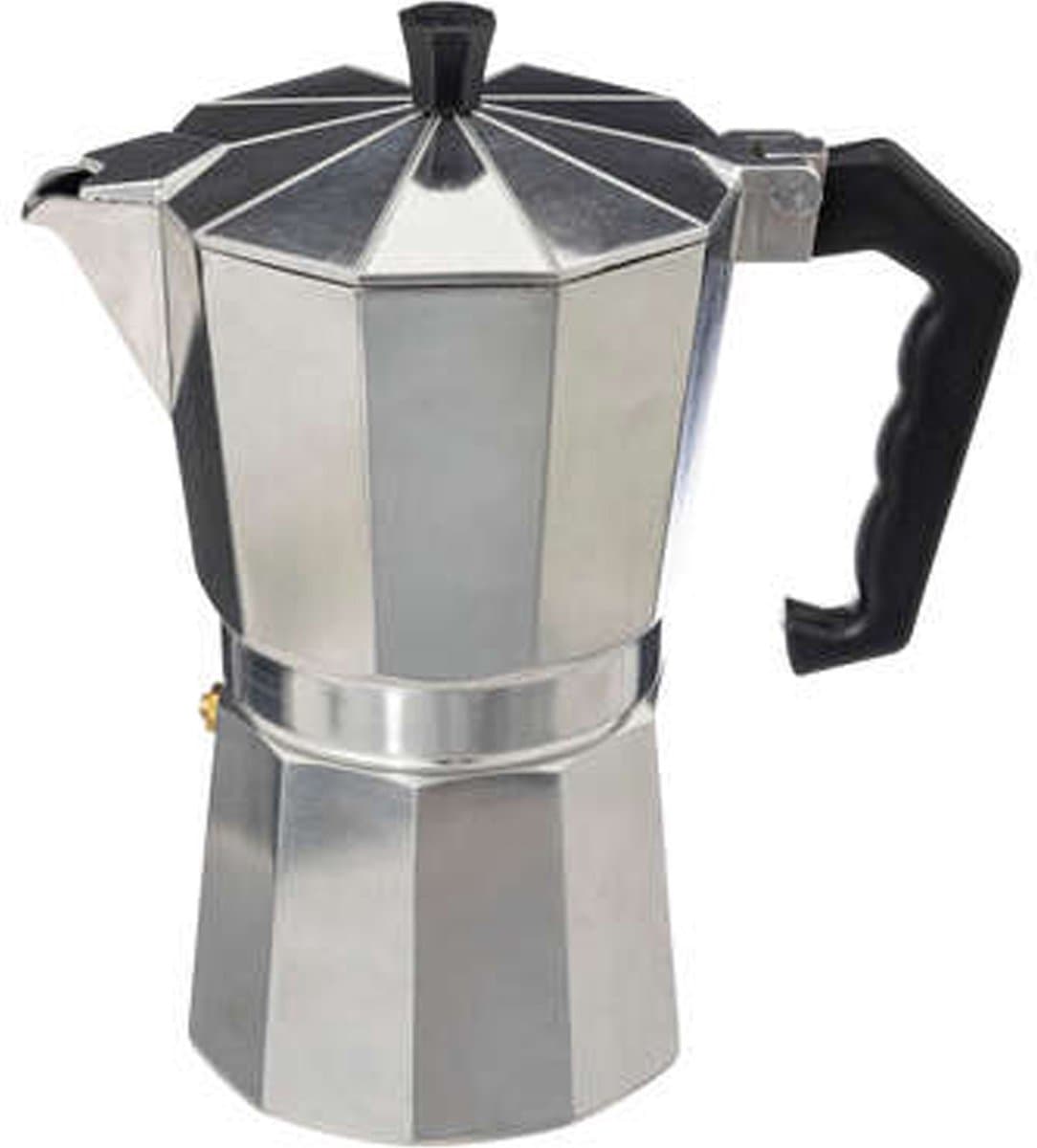 Secret de Gourmet Aluminium Moka Pot - Zilver, 9 Kopjes, 450 mL