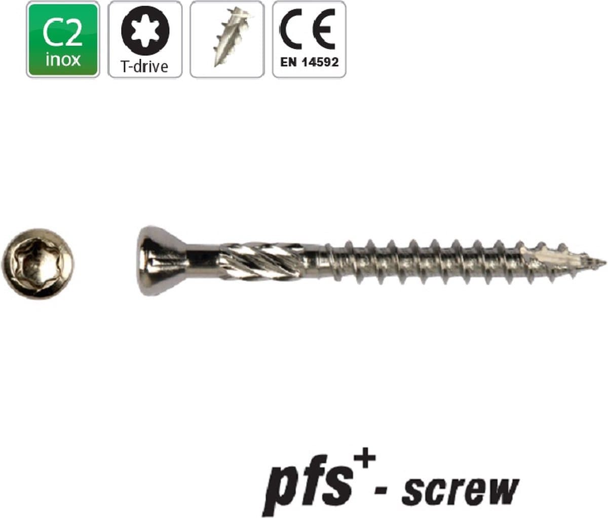PFS - houtschroeven - schroef - 5x70 deeldraad Tx - 200 stuks