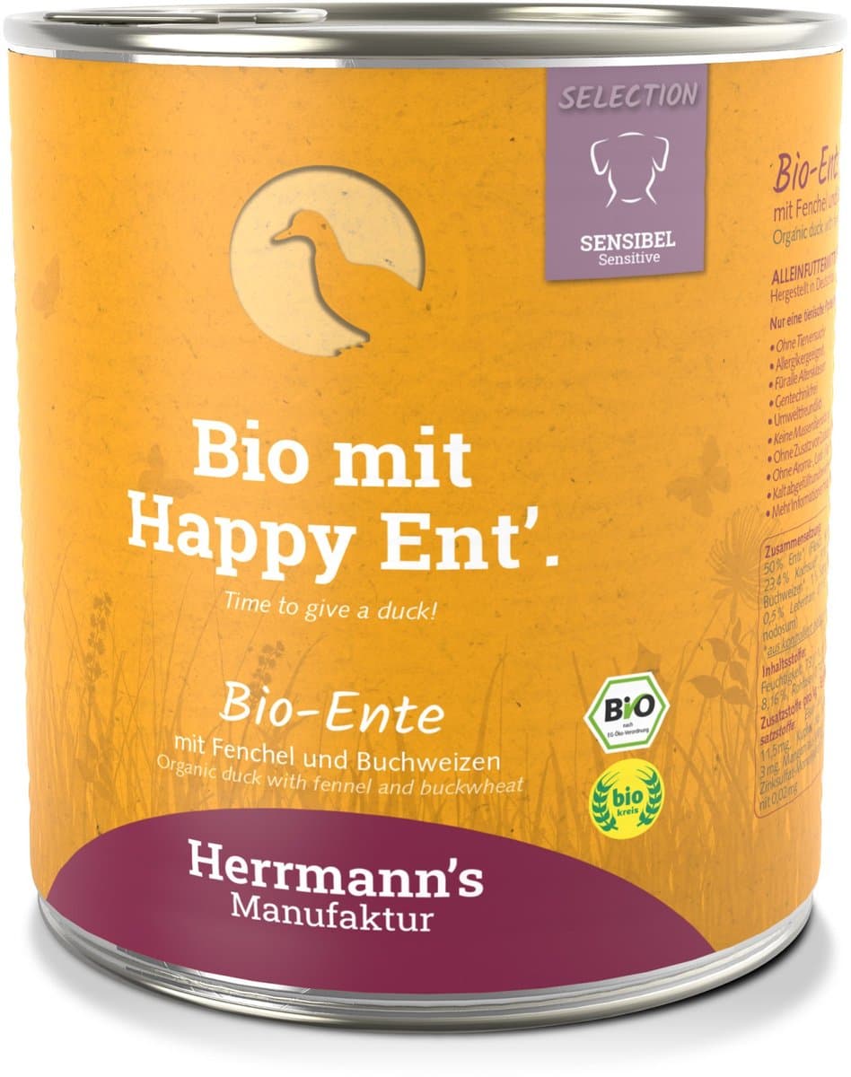 Herrmanns bio sensitive duck with fennel (800 GR)