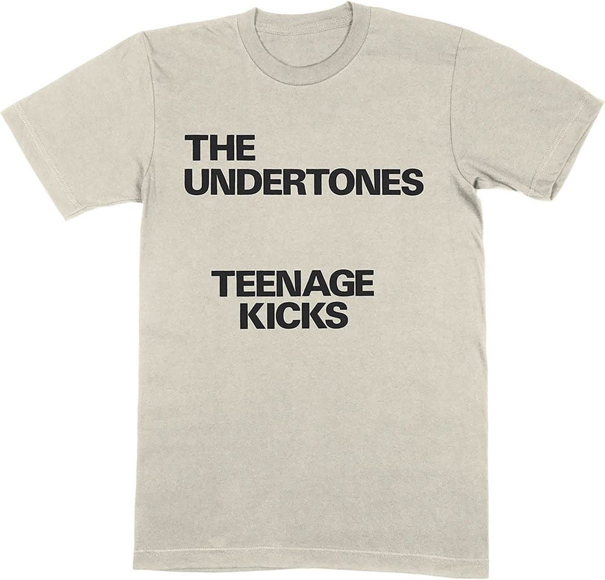 The Undertones - Teenage Kicks Text Heren T-shirt - XL - Creme