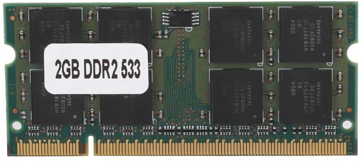 Cosensi - Dailygoody - DDR2 Geheugen - 2GB DDR2 533MHz - Betrouwbaar en duurzaam - 200 Pin - Upgrade voor laptop - Ideaal voor gaming en multitasking - Verbeter