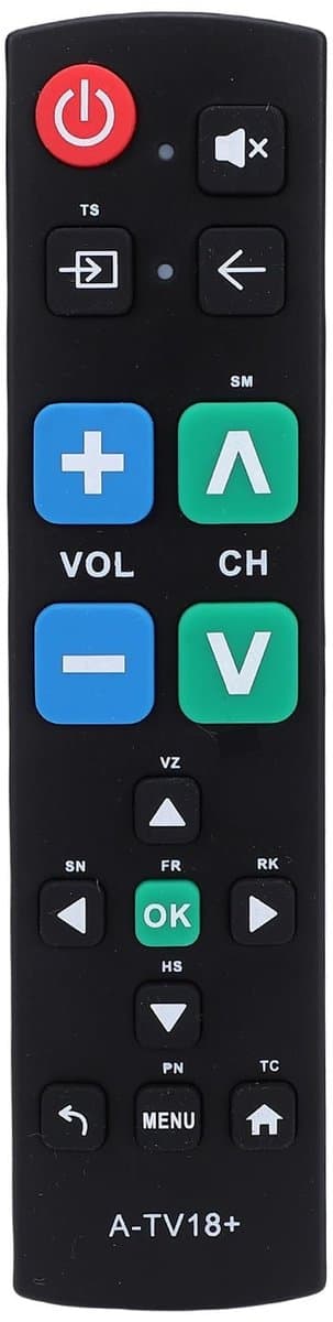 Dailygoods - Universele TV Afstandsbediening met Grote Knoppen