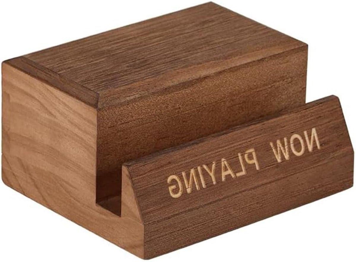 Album Cover Houder - CD Stand Plank - Muziek Presentatie - Massief Houten Constructie