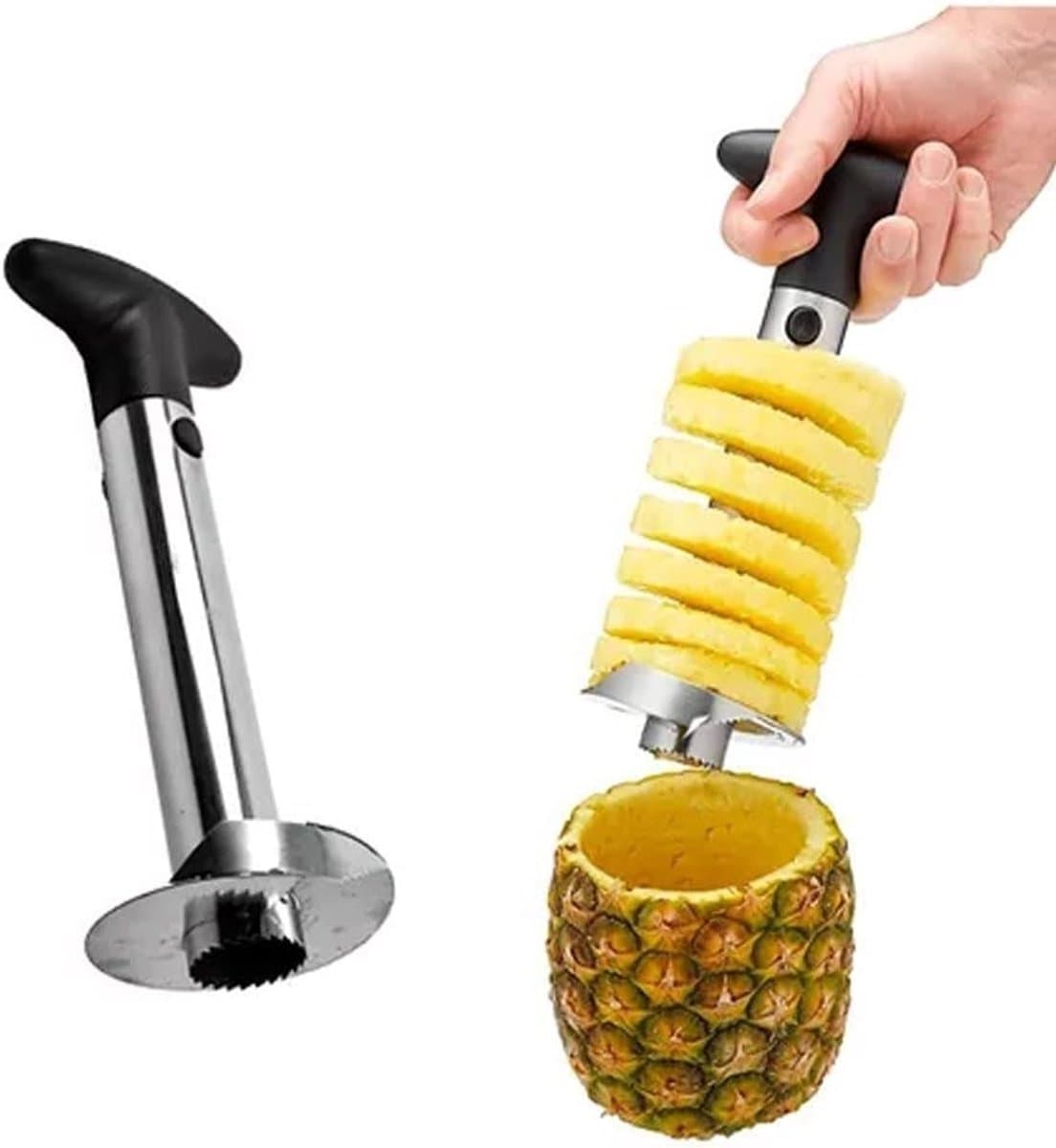 Ananas Snijder en Schiller met Versterkte RVS Blad voor Eenvoudig en Veilig Snijden van Ananas