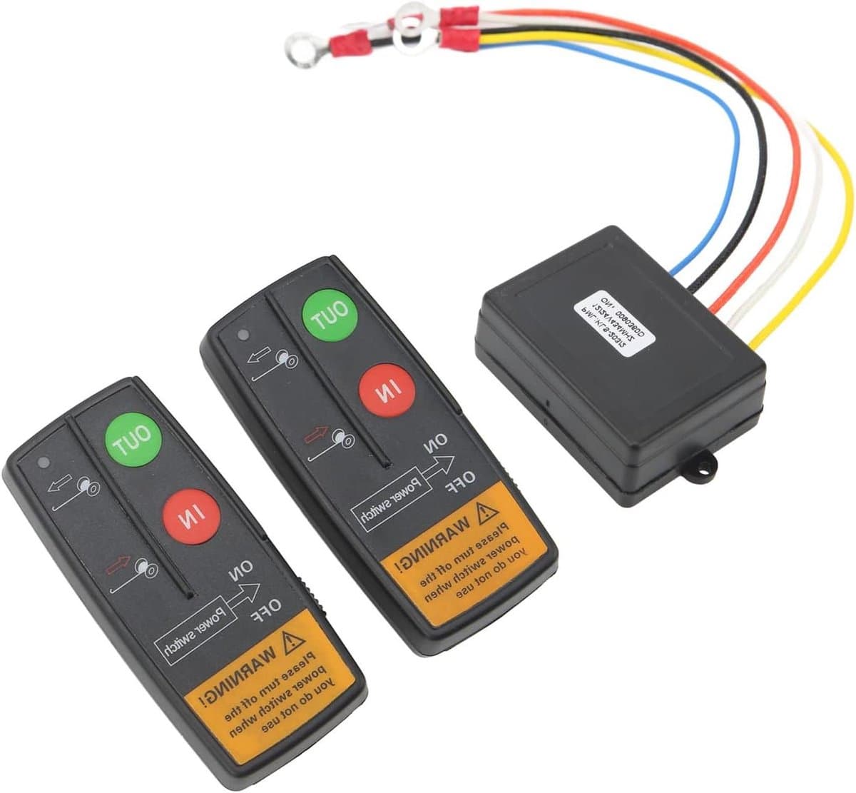 Draadloze Lier Afstandsbediening Kit, Handheld 12V 24V Indicator Licht 75ft Bereik Universele Lier Controller Draagbaar voor Auto voor Vrachtwagen