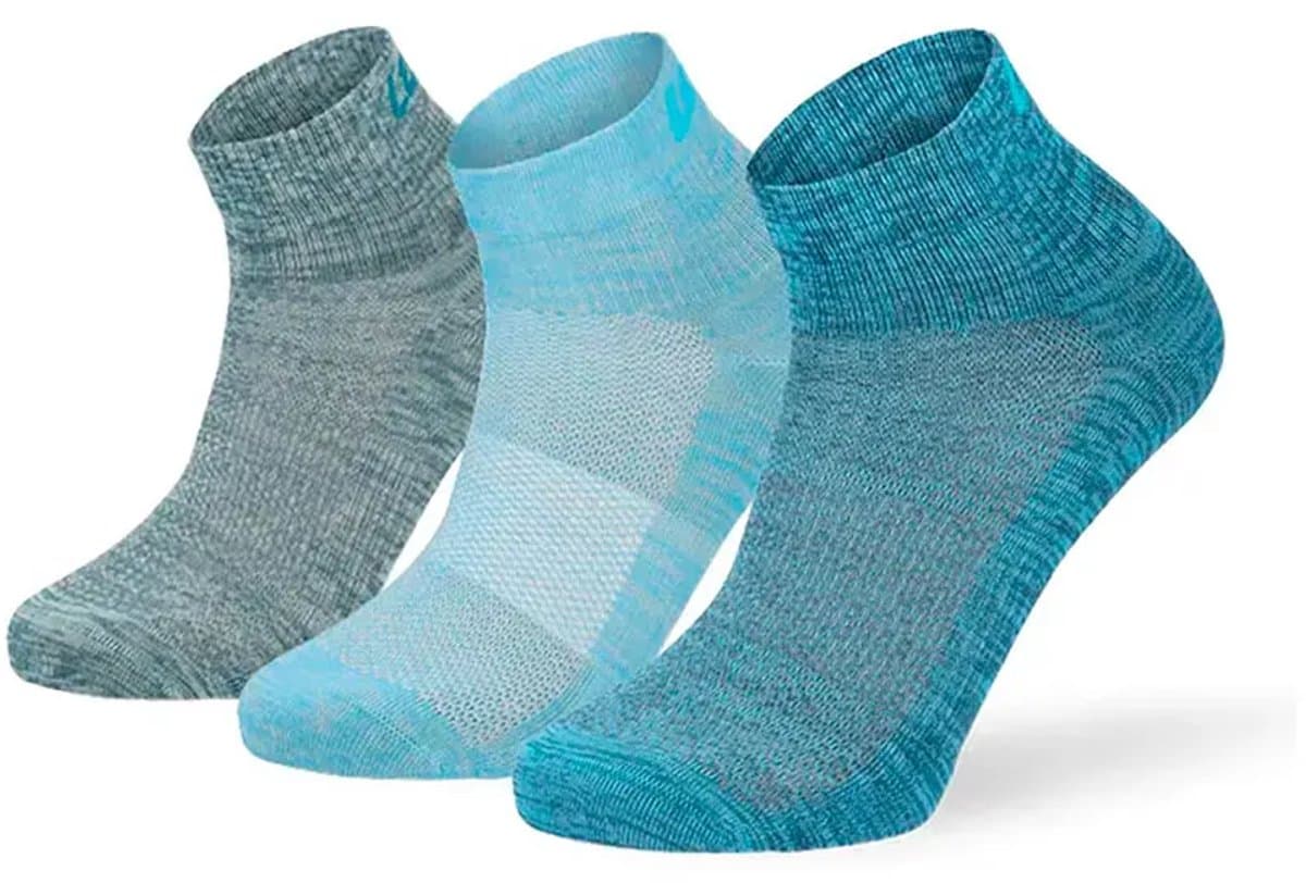 Lenz Performance Quarter Tech Korte Sokken 3 Paren Blauw EU 39-42