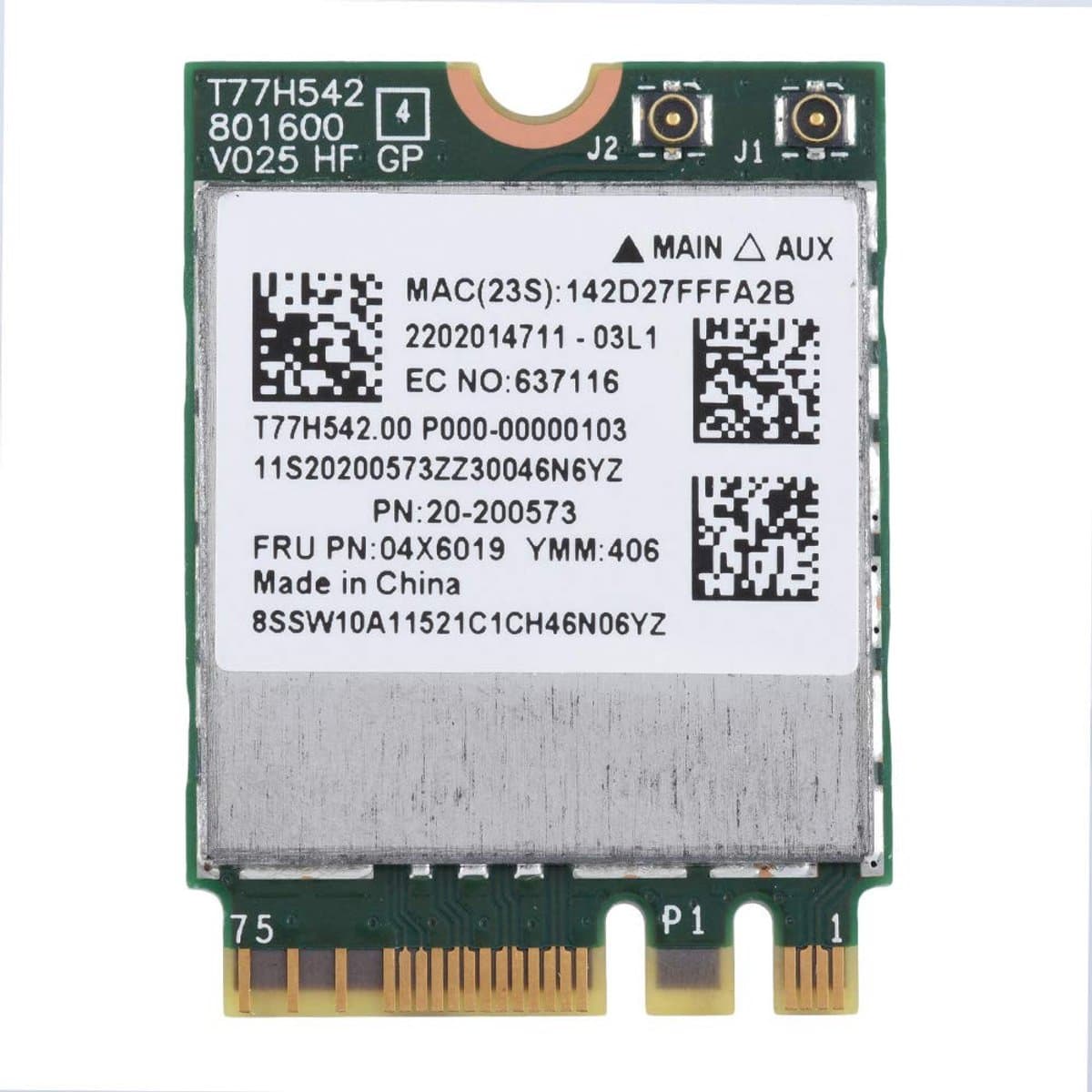 Dailygoody - Dual Band NGFF WiFi Kaart - 433Mbps Netwerk - Hoge snelheid - Verbeterde connectiviteit - Realtek 8822CE - Geschikt voor laptops - C