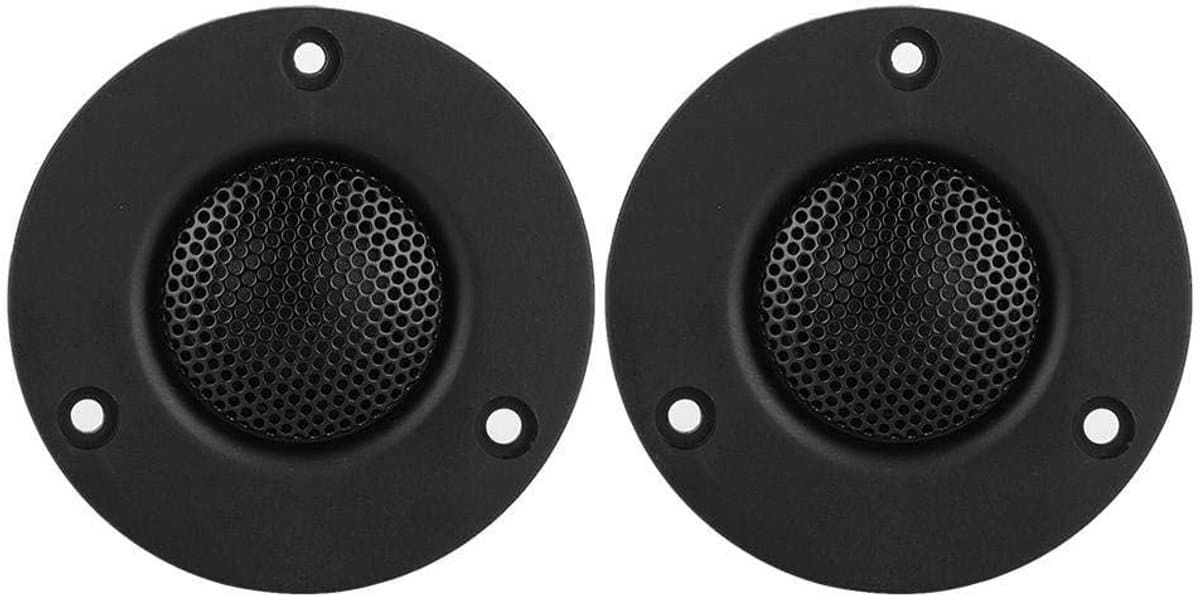 Shopcentral - Dome Tweeter Speaker - 25W Geluidskwaliteit - Zwart - Hoge Resolutie - Voor Audio-systemen - 2 Stuks