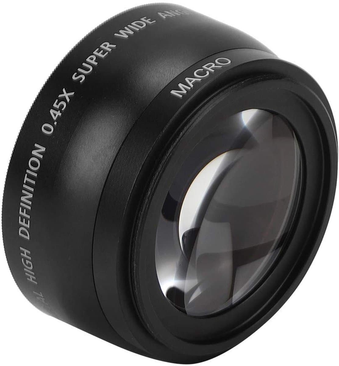ONF3 - Groothoek Macro Lens - 0.45X Vergroting - 55MM Diameter - Optisch Glas - Geschikt voor Alle Cameralensen - Aluminiumlegering