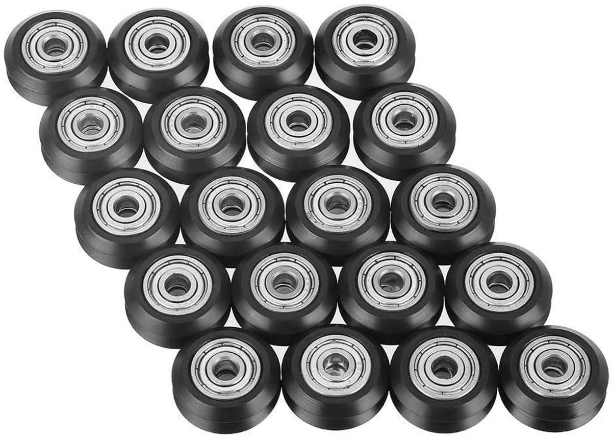 Dailygoods- V-groef lagers 20 Stuks - 625 Lagers - Hoogwaardige POM - Duurzaam - Geschikt voor 3D Printers - Hoge slijtvastheid