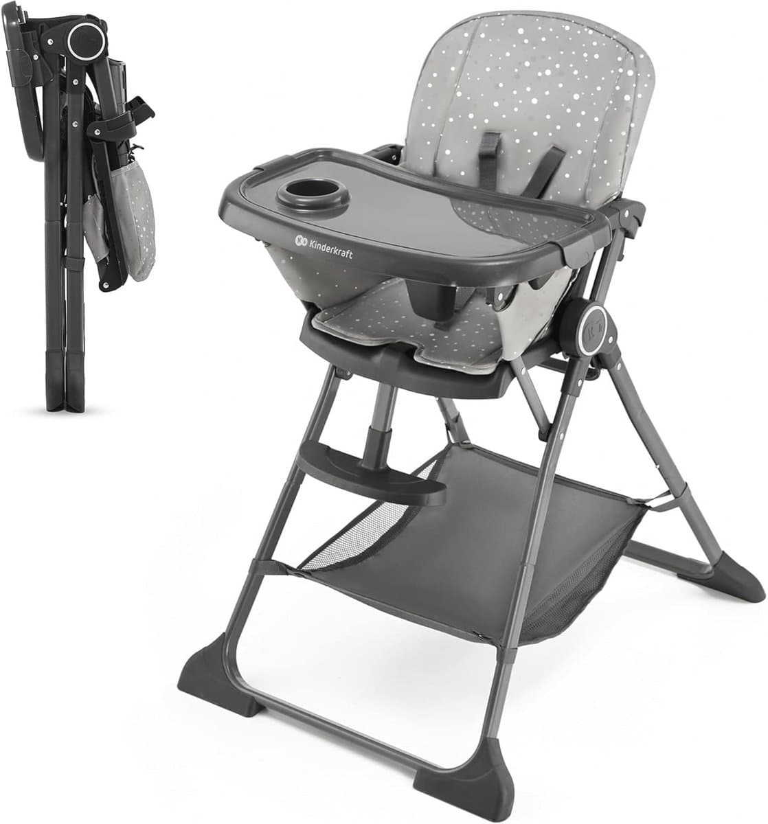 Inklapbare Ergonomische Kinderstoel - Lichtgewicht, Compact en Verstelbaar voor Kinderen van 6 Maanden tot 3 Jaar