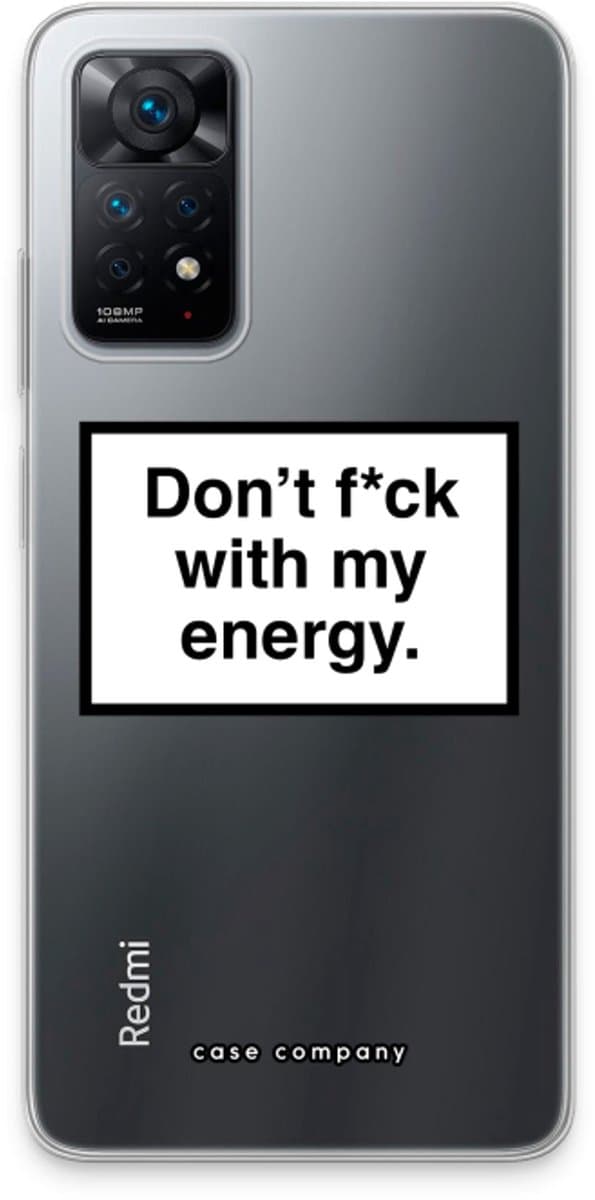 Case Company® - Hoesje geschikt voor Xiaomi Redmi Note 11 Pro hoesje - My energy - Soft Cover Telefoonhoesje - Bescherming aan alle Kanten en Schermrand