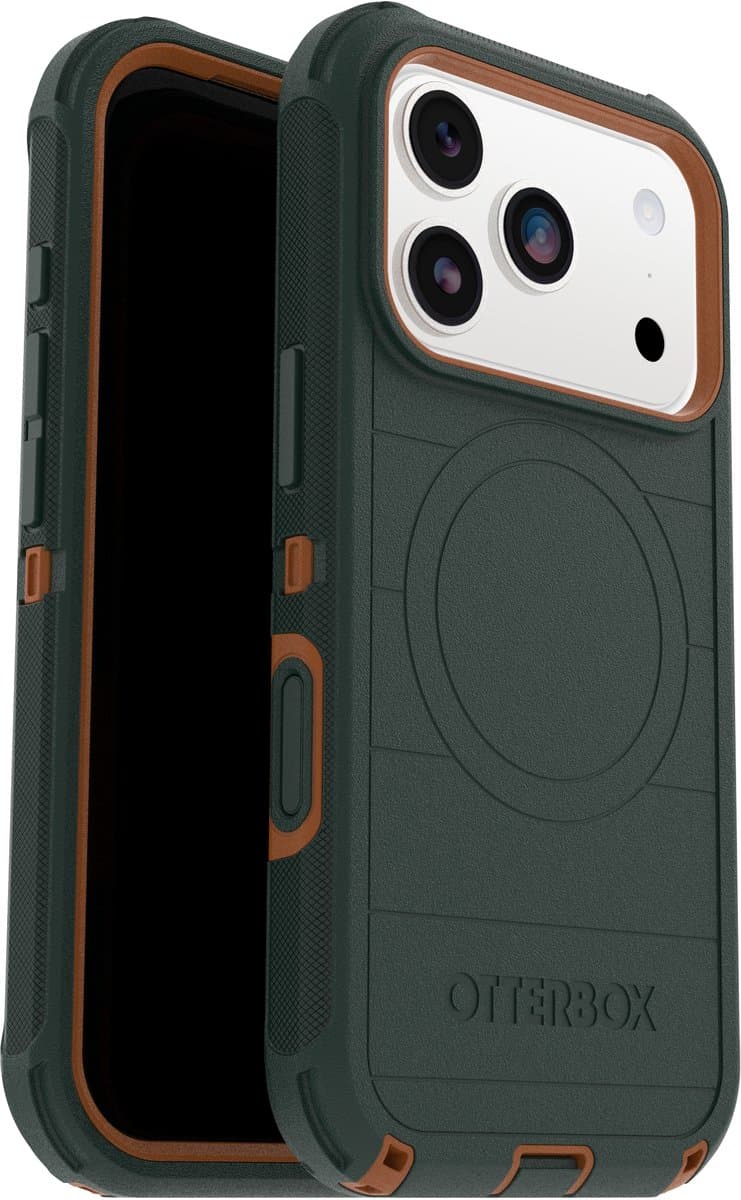 Otterbox Defender Pro iPhone 17 Pro Back Cover met MagSafe Magneet Groen