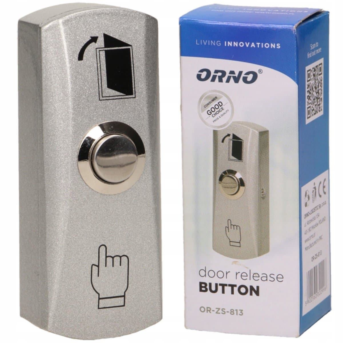 Orno OR-ZS-813 Drukknop Deuropener Opbouw - Intercom/Videofoon