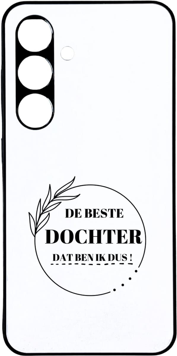 Hacebo® - de beste dochter dat ben ik dus telefoonhoesje - Dochter - beste dochter - telefoonhoesjes - liefste dochter - verjaardag - cadeau - kado - bedankje - geschenk - hoesje geschikt voor Samsung Galaxy S24