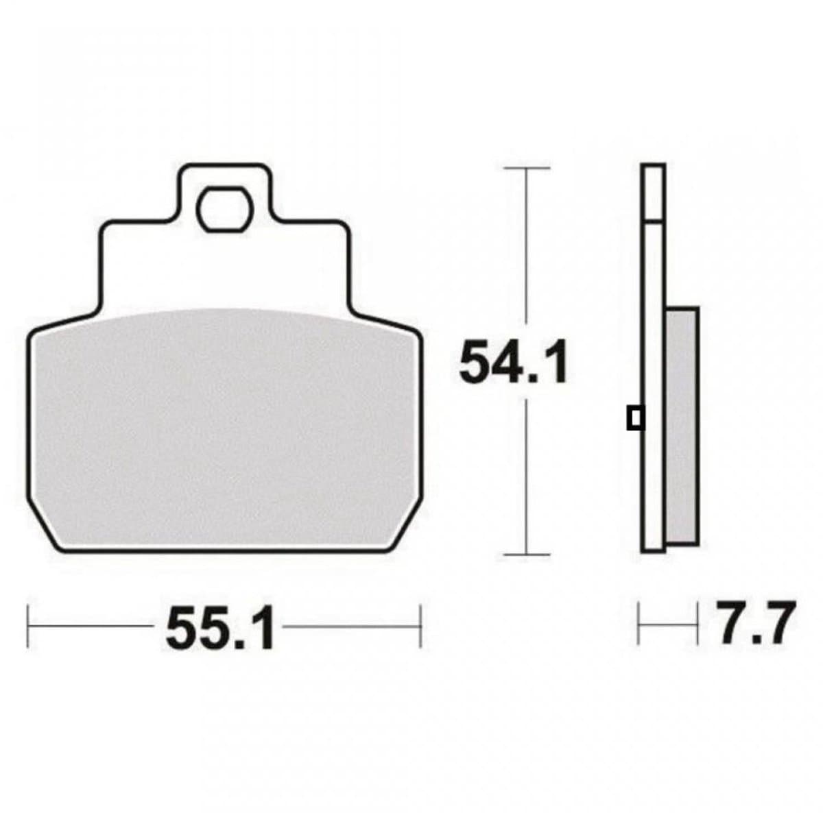 oem remblokje voor piaggio 125 x evo scooter 2007 tot 2016 nieuw