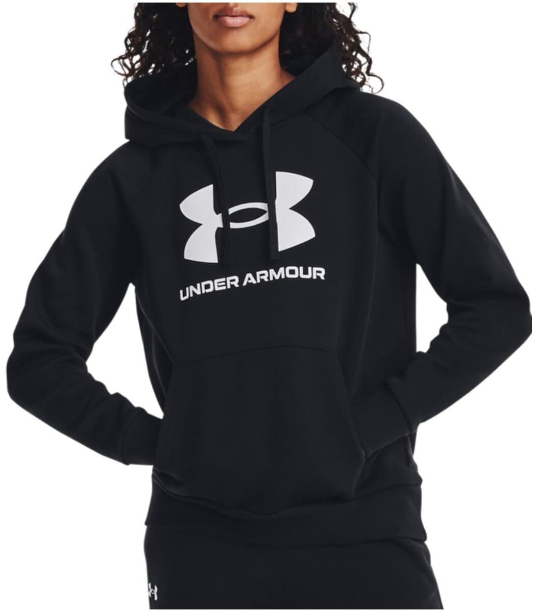 Under Armour Zwart Rival Hoodie Met Logo