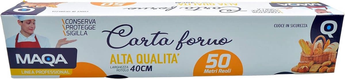 Extra Grote Rol Bakpapier (50m x 40cm) - Antiaanbaklaag voor Oven en Bakvormen