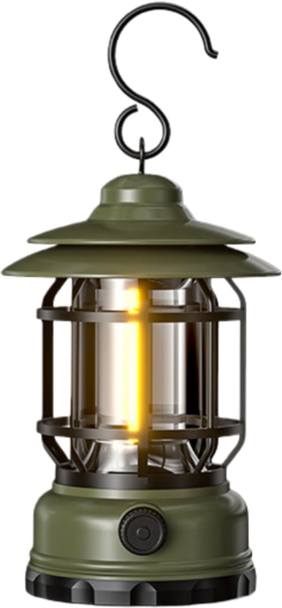 longziming -360° Camping Lantaarn – Retro LED Licht, Waterdicht IPX4, 3 Lichtmodi, Draagbaar en Lichtgewicht voor Outdoor en Noodgebruik