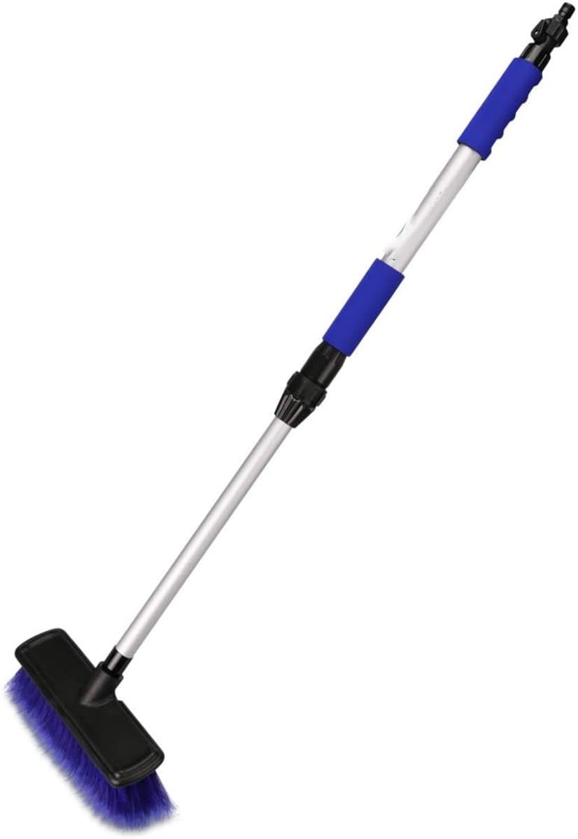 DYNA® Wasborstel Met Telescopische steel – Was Borstel – Autowasborstel Telescopisch – Blauw - 72cm x 17cm x 9cm