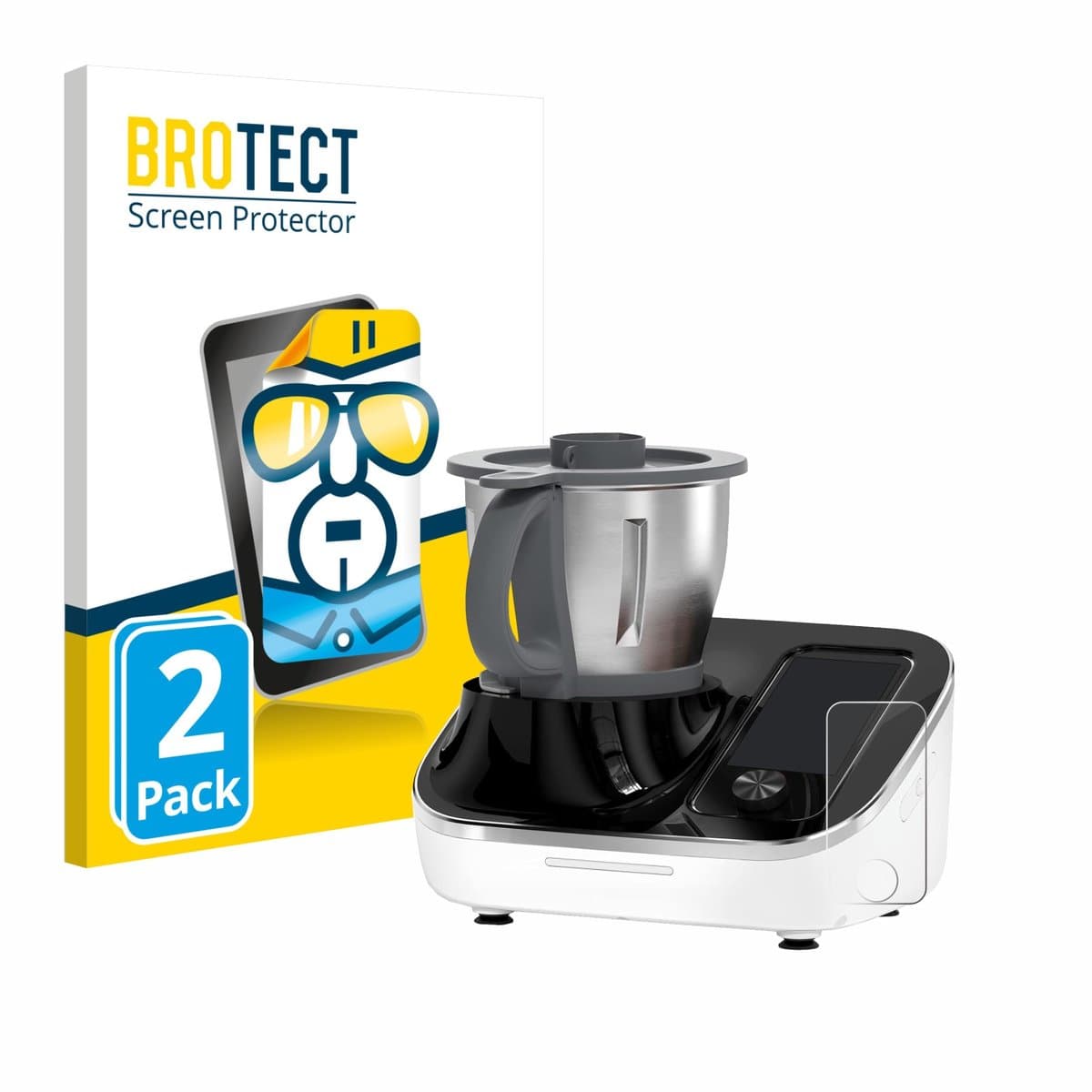 BROTECT - Screenprotector voor TOKIT Omni Cook C2 - Folie Beschermfolie transparant 2 Stuks