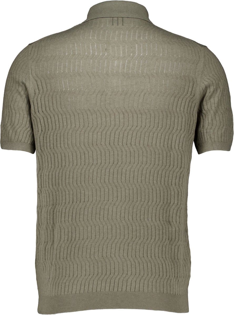 Bugatti - Shirt Groen Bugatti Herren Polo 1/2 Arm Polos Groen 7100-15553e