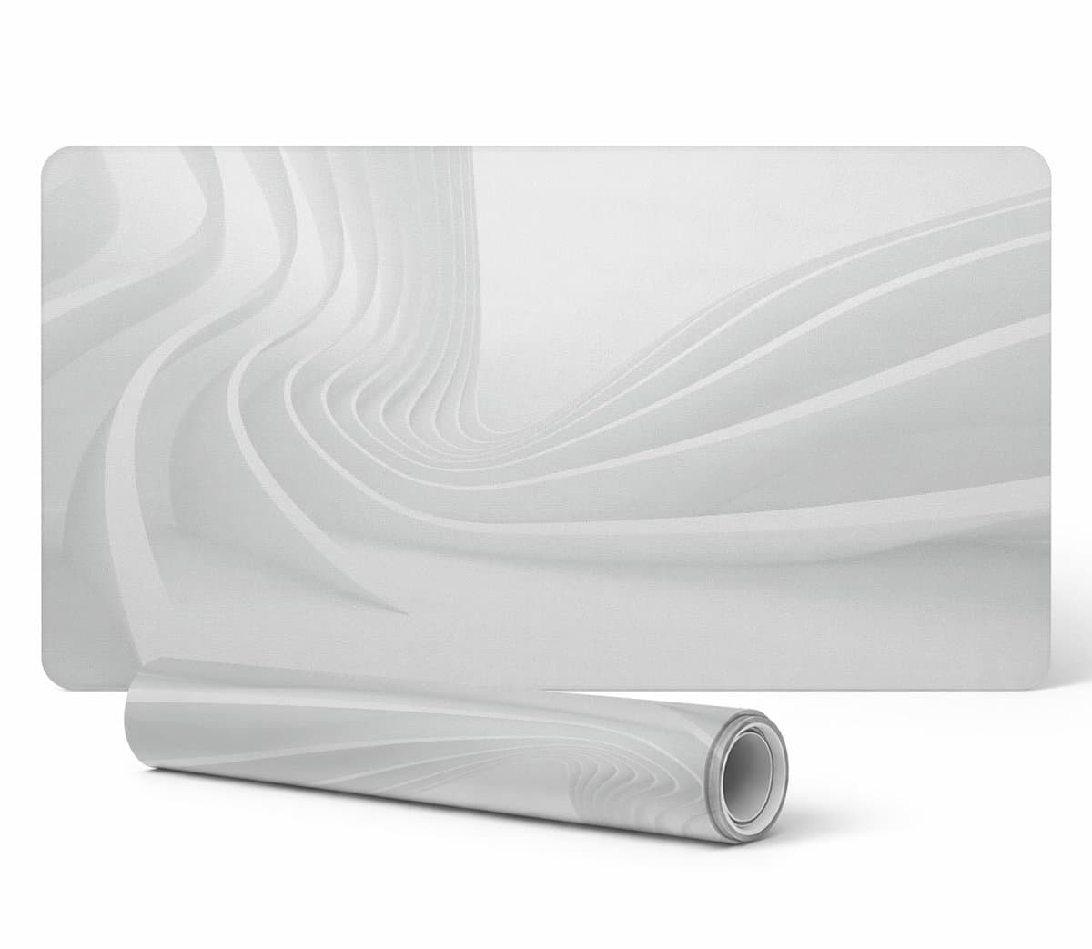 Designer laptop beschermmat met futuristische golven, 120x60 cm