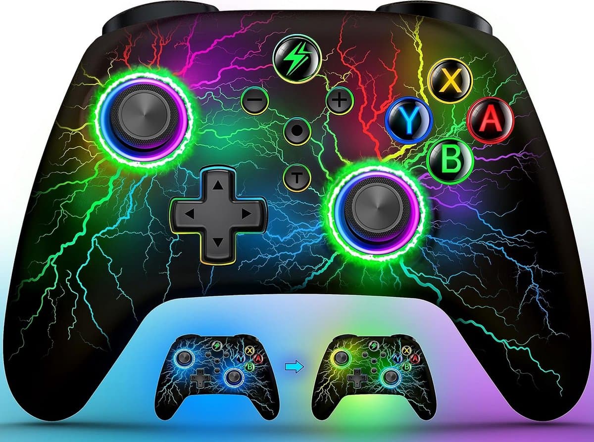 Draadloze Pro Controller voor Switch 2 met RGB, Turbo en Bewegingscontrole