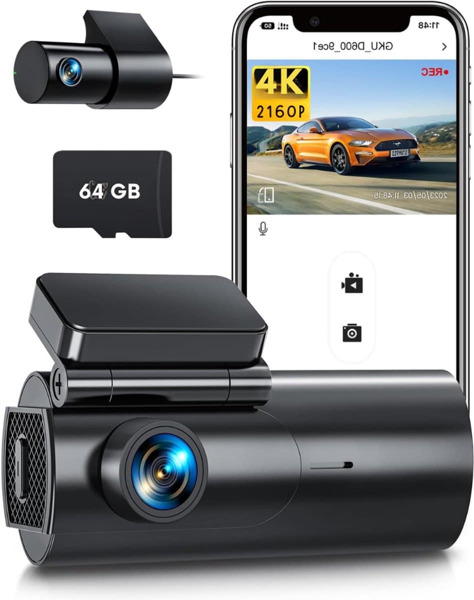 Nexvo® Dual Dashcam - Voor en Achter Camera – Auto Camera Met Nachtzicht – Zwart - 5cm x 10cm x 4cm