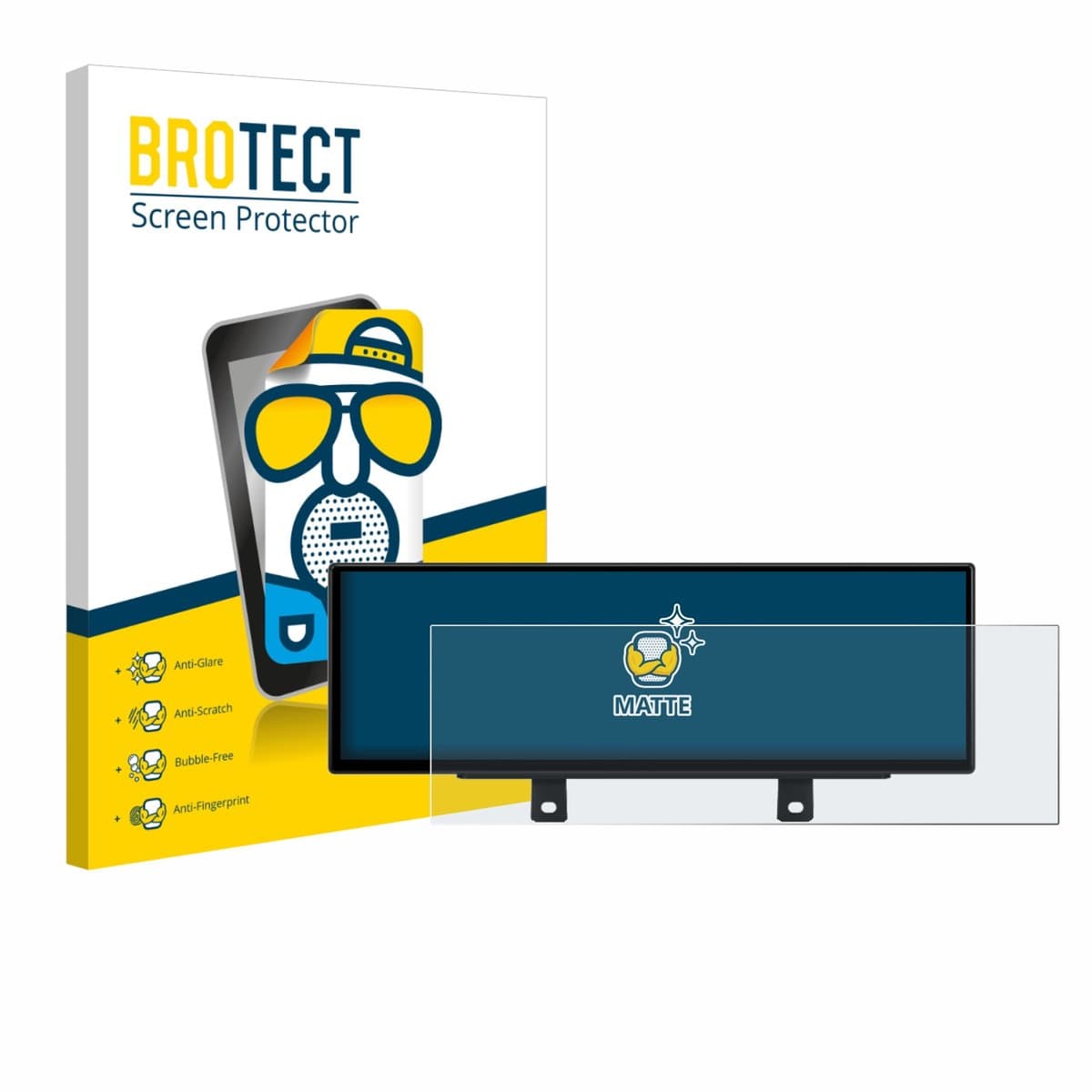 BROTECT - Screenprotector voor Xtrons QLB42THNBR - Folie Beschermfolie matte