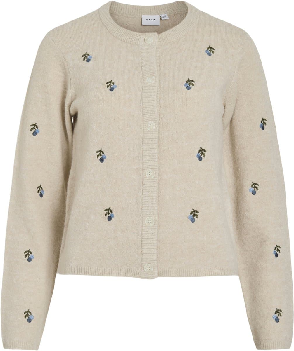 VILA - VISEBORA L/S EBMROIDERY CARDIGAN #2 - Dames - Cardigans