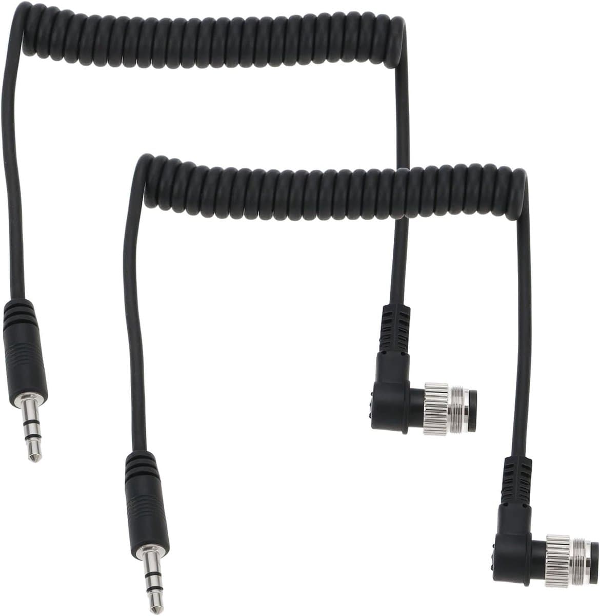 2 x 3.5mm to N1 Camera Shutter Release Cable - Compatibel met MC-30 - Geschikt voor Nikon Series - Uitgebreid tot 80cm Lengte
