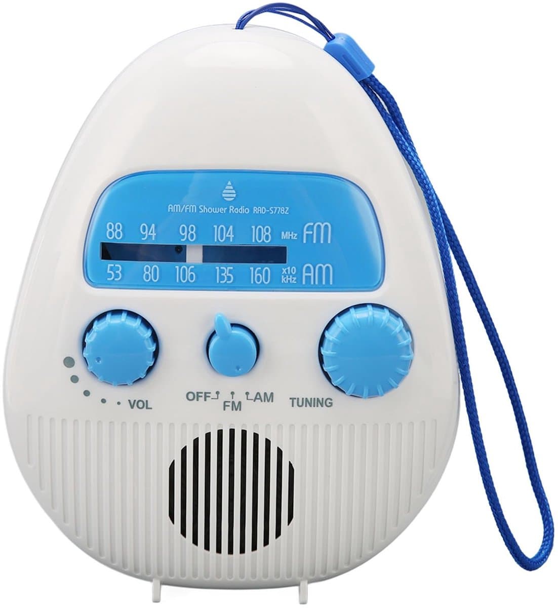 SPHProducts - Draagbare Doucheradio - Waterdicht - Ingebouwde Luidspreker - FM en AM Ontvanger - Ideaal voor Badkamer - Compact en Lichtgewicht