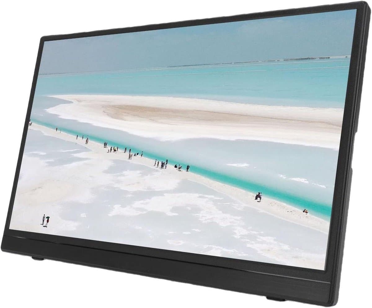 Draagbare Monitor - Extern Display - Productief Werken - Draadloze Schermspiegeling - 156 Inch - Zwart