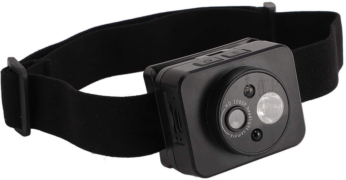 Allecto - Koplampcamera - 1080P Videorecorder - Handsfree en Verstelbaar - Compact en Lichtgewicht - MP4-opslag - Geschikt voor Avontuurlijke Activ...