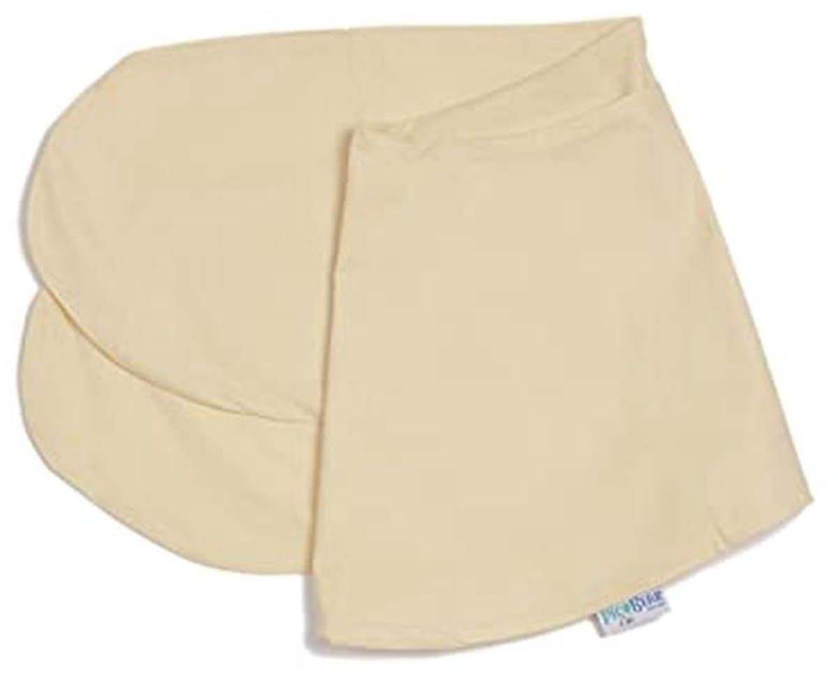 Vervangende hoes - Kussenhoes steun - Comfortabel liggen - Zacht jersey katoen - 190 cm - Geel