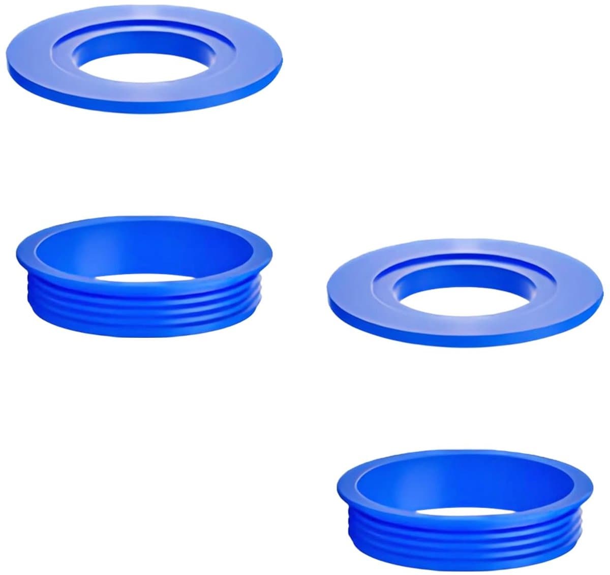 Dailygoods- Siliconen Seal Ring - 4 Stuks - Afdichtingsring - O-ringen - Vloerafvoer - Binnendiameter 28 mm - Buitendiameter 54 mm - Afdichtring