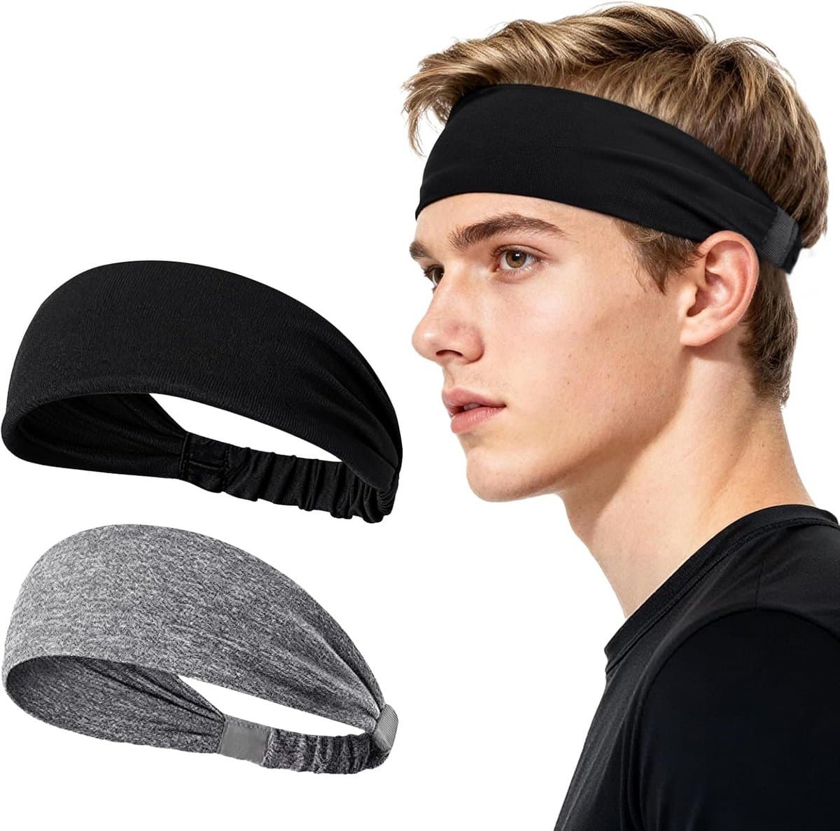 Sport Haarband - Fitness Band - Zweet Afvoeren - Dubbele Laag - 24.5 cm - Veelzijdig