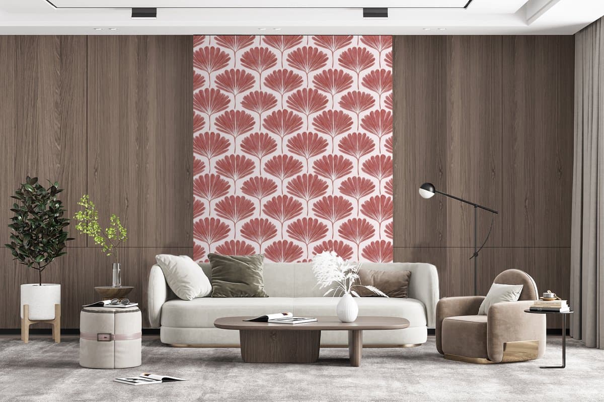 Behang - Fotobehang Waaier - Motief - Terra - Breedte 155 cm x hoogte 240 cm