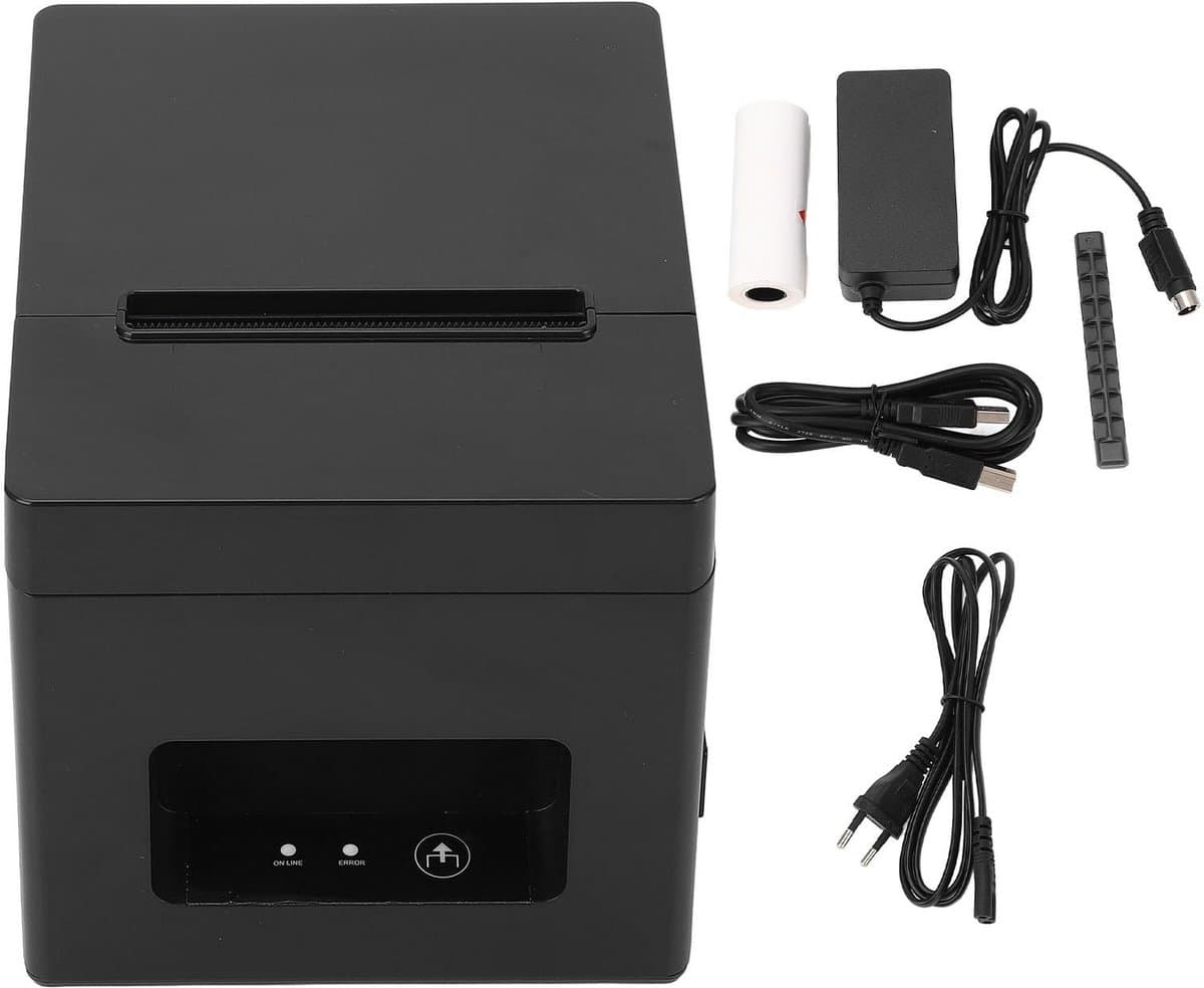 Dailygoods - USB Thermische Bonprinter - POS-printer met automatische snijder - compacte design - hoge snelheid 160mm/s - ideaal voor winkels en resta