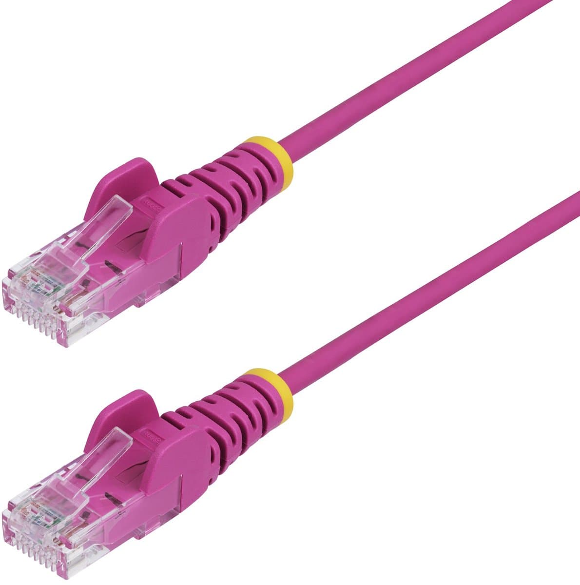 StarTech.com 2m Dunne CAT6 Ethernet Kabel, Roze, Snagless, 100W PoE, UTP, LSZH, 28AWG Pure Koperdraad, Slim RJ45 Netwerk Patchkabel met Trekontlasting, Fluke Getest