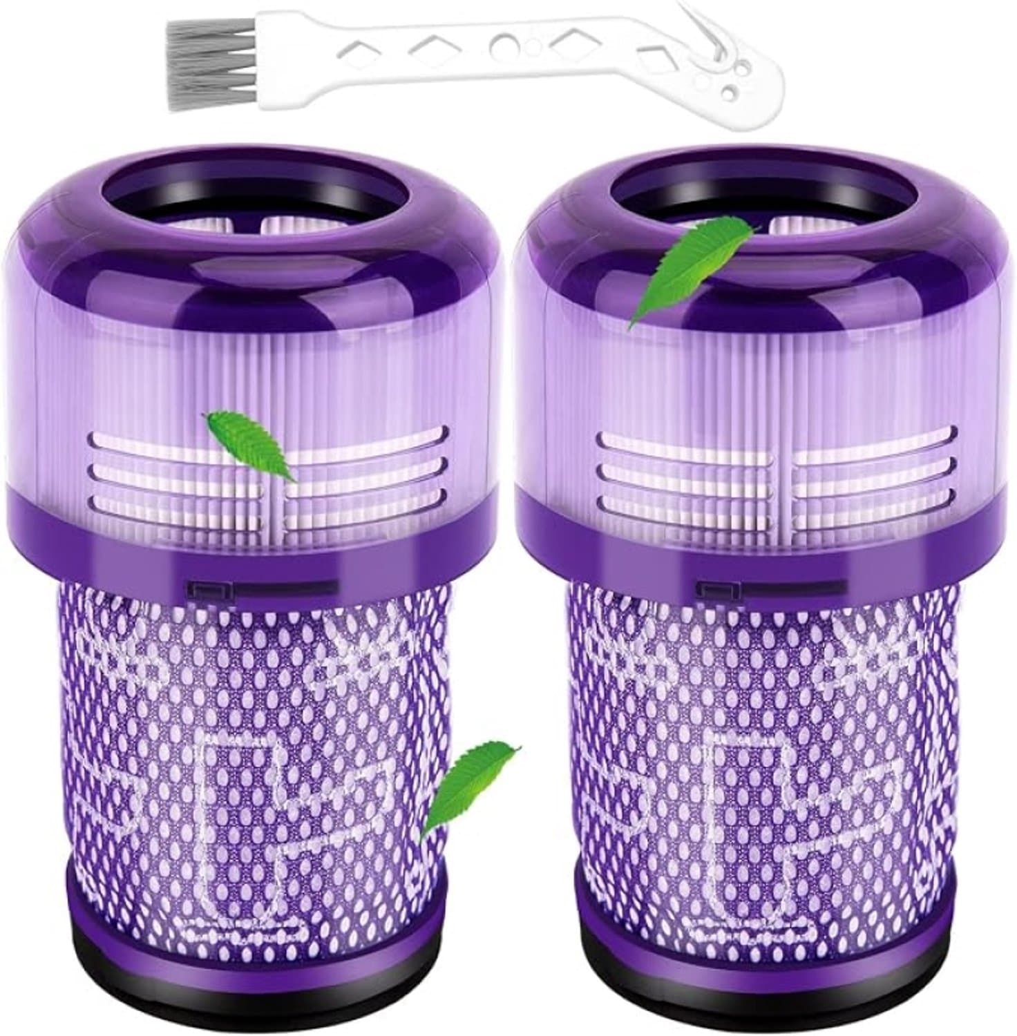 Vervangende HEPA-filter voor Dyson V12 Detect Slim – 2 stuks wasbaar incl. reinigingsborstel – onderdeel 971517-01