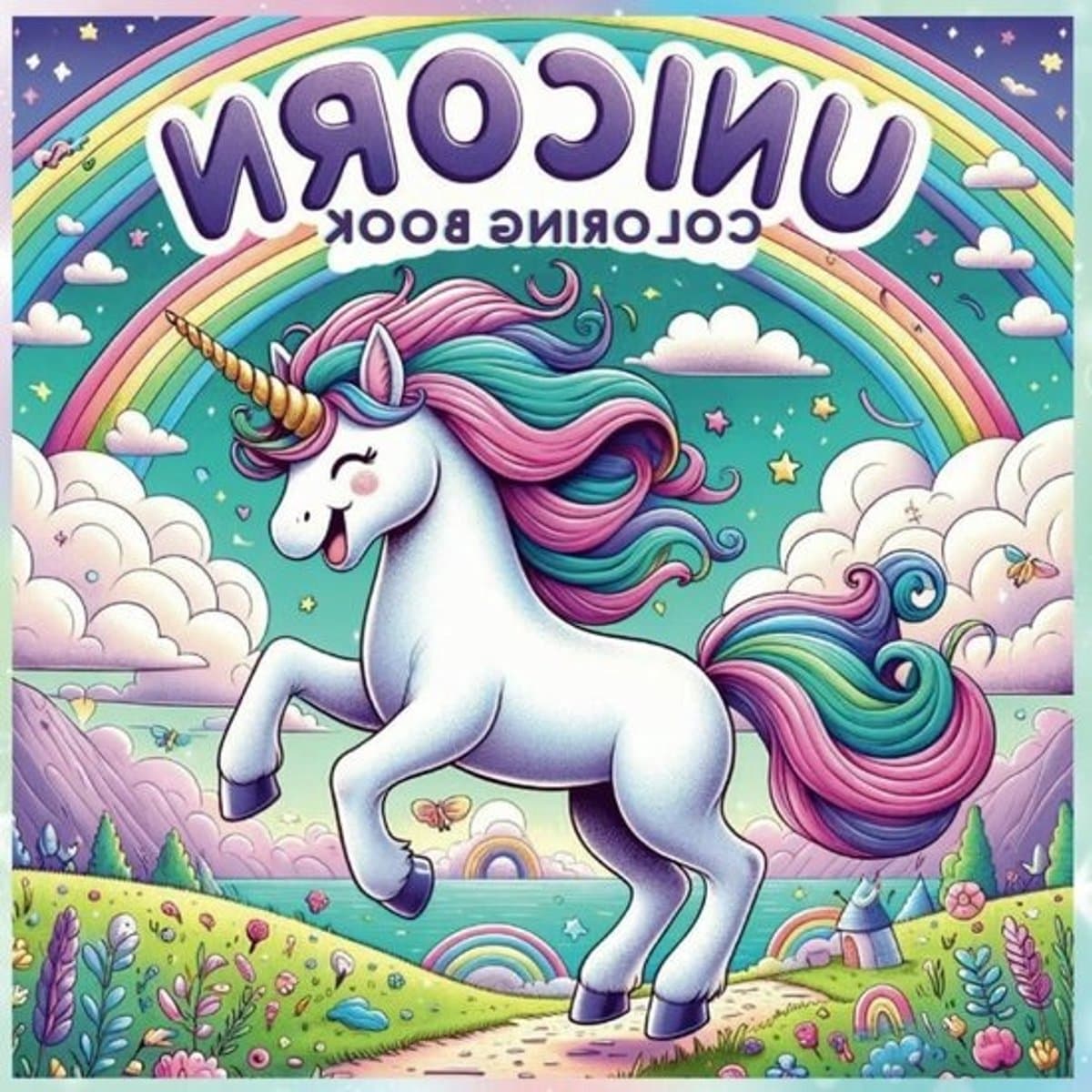 Unicorn Kleurboek - Magisch Kleurboek - Creativiteit Stimuleren - 30 Unieke Designs - 8.5x8.5 Inch