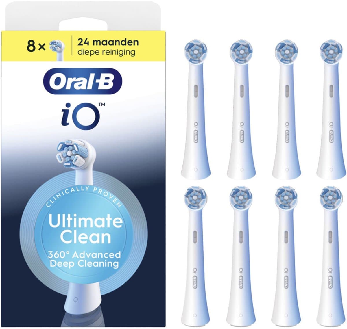 Oral-B iO Ultimate Clean Wit (8 stuks)