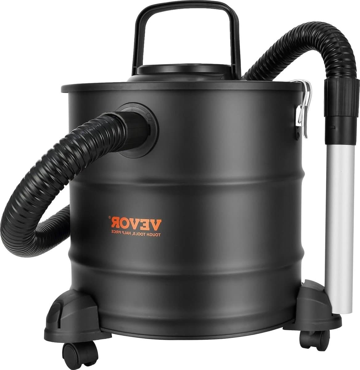 Aszuiger met HEPA-filtersysteem - roetstofzuiger voor haard - metalen reservoir 20 liter - 1200 W vermogen - 16 kPa zuigkracht As stofzuiger