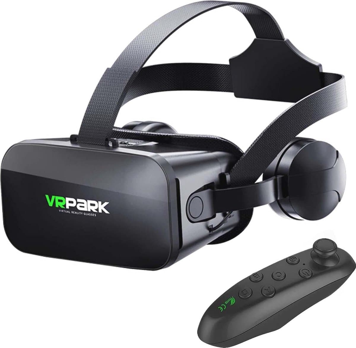 Universele VR Headset voor Virtual Reality Ervaringen met Draadloze Handvat en Oogbescherming