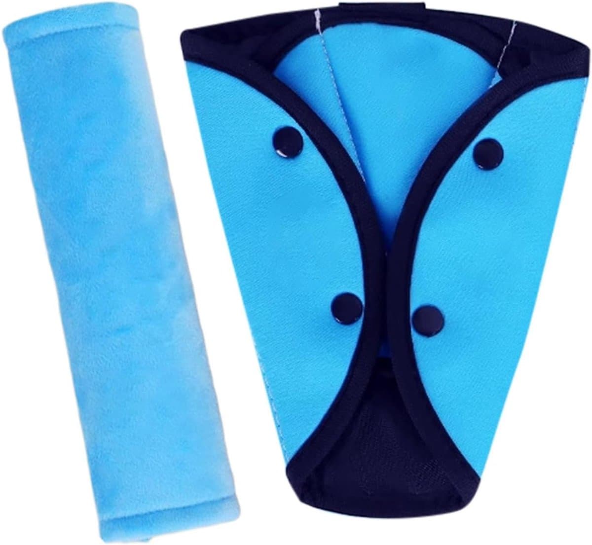 Autogordel Cover Kinderen - Gordel Beschermer - Veilige Ritten - Zacht Dempend Comfort - 24x6 cm - Blauw