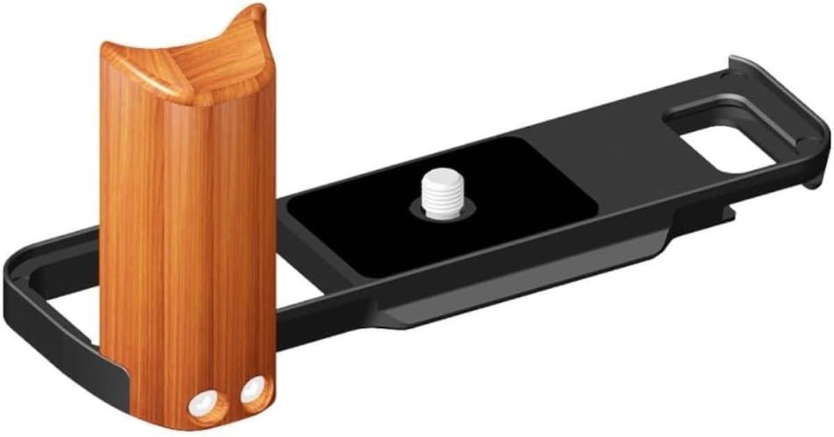 Quick Release Plate - Camera Handvat - Fotografie Stabiliseren - Massief Hout Aluminium - 12.7 x 4.8 x 6 cm
